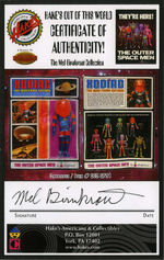 "THE OUTER SPACE MEN BY COLORFORMS XODIAC THE MAN FROM SATURN" CARDED ACTION FIGURE.