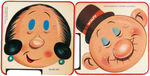 "POPEYE FUNNY FACE MAKER" BOXED JAYMAR SET & CHILD'S DISH SET.