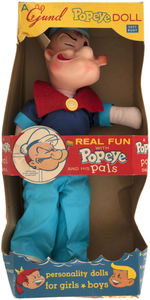 POPEYE BOXED GUND DOLL & HAND PUPPET PAIR.