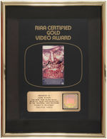 "PORKY'S REVENGE" RIAA HOLOGRAM GOLD & PLATINUM VIDEO AWARD PAIR.