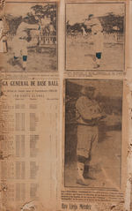 UNIQUE & INCREDIBLY COMPREHENSIVE COLLECTION OF 10 VOLUMES OF CUBAN NEWSPAPER BASEBALL CLIPPINGS.