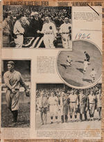 UNIQUE & INCREDIBLY COMPREHENSIVE COLLECTION OF 10 VOLUMES OF CUBAN NEWSPAPER BASEBALL CLIPPINGS.