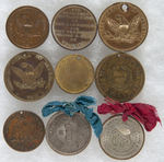 NINE CAMPAIGN MEDALS SPANNING 1848-1884.