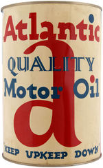 "ATLANTIC QUALITY MOTOR OIL" LARGE CAN.