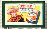 "GRAPE-NUTS FLAKES" CEREAL BOX WITH PUNCH-OUT FILLING STATION INCLUDING ROY ROGERS BILLBOARD SIGN.