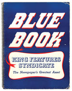 1949 "KING FEATURES SYNDICATE BLUE BOOK" COMIC STRIP PROMOTIONAL BOOK.