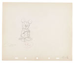 "FANTASIA - THE SORCERER'S APPRENTICE" PRODUCTION DRAWING FEATURING MICKEY MOUSE.