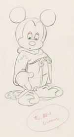 "FANTASIA - THE SORCERER'S APPRENTICE" PRODUCTION DRAWING FEATURING MICKEY MOUSE.