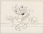 DONALD DUCK "DONALD'S DATE/MR. DUCK STEPS OUT" ORIGINAL PUBLICITY ART.