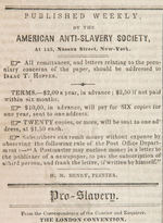"NATIONAL ANTI-SLAVERY STANDARD" VOLUME IV NO.8 FROM 1843.
