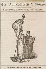 "NATIONAL ANTI-SLAVERY STANDARD" VOLUME IV NO.8 FROM 1843.