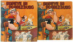 "POPEYE IN PUDDLEBURG" BLB-LIKE BOOK PAIR.