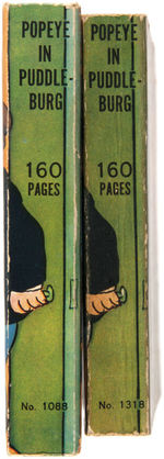 "POPEYE IN PUDDLEBURG" BLB-LIKE BOOK PAIR.