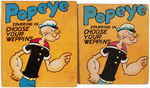 "POPEYE STARRING IN CHOOSE YOUR WEPPINS" BLB-LIKE BOOK PAIR.