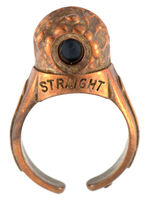 “STRAIGHT ARROW” WITH FURY AND YOUNG BOY IN STRIPED SHIRT GOLDEN NUGGET CAVE RING.