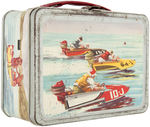 "SUBMARINE" & "BOATING" W/THERMOS METAL LUNCHBOX PAIR.