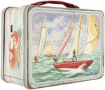 "SUBMARINE" & "BOATING" W/THERMOS METAL LUNCHBOX PAIR.