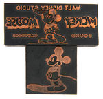 WALT DISNEY - MICKEY MOUSE PRINTING BLOCK TRIO.