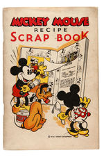 "MICKEY MOUSE RECIPE SCRAPBOOK" WITH GROUP OF PICTURE CARDS.