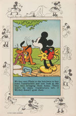 "MICKEY MOUSE RECIPE SCRAPBOOK" WITH GROUP OF PICTURE CARDS.