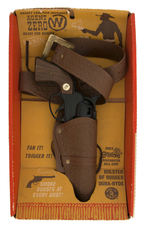 "AGENT ZERO W SMOKING FANNER-50" BOXED CAP GUN & HOLSTER SET.