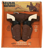 "RAMROD FANNER-50" BOXED CAP GUNS & HOLSTER SET.