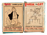 "POPEYE AND HIS PALS/FELIX THE CAT CANDY & TOY" BOXES.