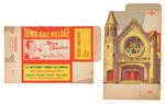 "MERRY CHRISTMAS/TOWN HALL VILLAGE" CANDY BOX SET.