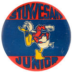 ANGRY DONALD DUCK OUTSTANDING HIGH SCHOOL BUTTON.