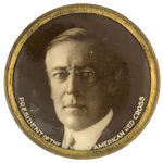 RARE WILSON PORTRAIT BUTTON "PRESIDENT OF THE AMERICAN RED CROSS."