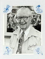 CARL BARKS SIGNED LIMITED EDITION PH OTOGRAPH AND BOXED BOOK SET.