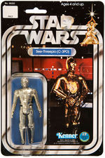 "STAR WARS - SEE-THREEPIO (C-3PO)" ACTION FIGURE ON 12-BACK CARD.