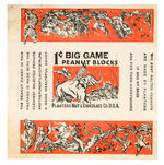 EXTREMELY RARE PLANTER'S HUNTED ANIMALS GUM CARD WRAPPER.