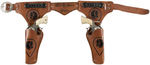 "WILD BILL HICKOK AND JINGLES" DOUBLE GUN & HOLSTER SET.