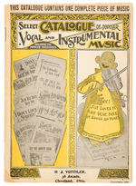 SHEET MUSIC CATALOG WITH OUTCAULT YELLOW KID COVER.