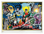 BATMAN AND ROBIN "GUARDIANS OF GOTHAM CITY" DICK SPRANG SIGNED LITHOGRAPH.