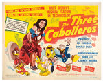 "THE THREE CABALLEROS" MOVIE POSTER.