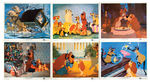 "LADY AND THE TRAMP" LOBBY CARD SET AND PRESSBOOK.