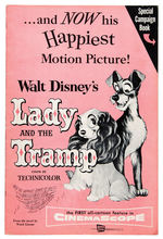 "LADY AND THE TRAMP" LOBBY CARD SET AND PRESSBOOK.