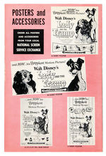 "LADY AND THE TRAMP" LOBBY CARD SET AND PRESSBOOK.