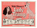 "LADY AND THE TRAMP" LOBBY CARD SET AND PRESSBOOK.