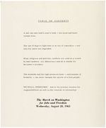 NATIONAL URBAN LEAGUE "WE SHALL OVERCOME" ART PORTFOLIO FROM AUG. 28, 1963 MARCH ON WASHINGTON.
