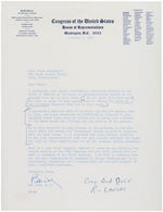 "BOB DOLE" TWO SIGNED LETTERS AND PRESS RELEASE ALL WITH JSA CERTIFICATES.