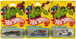 "HOT WHEELS" CARDED LOT FEATURING MARVEL COMICS SUPERHEORES.