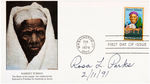 CIVIL RIGHTS ICON ROSA PARKS SIGNED FIRST DAY COVER.