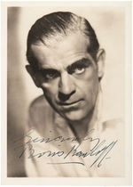 BORIS KARLOFF SIGNED PHOTO.