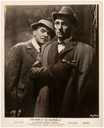 PETER CUSHING SIGNED SHERLOCK HOLMES MOVIE STILL.