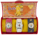 "BARBIE" BRADLEY WATCH SET IN CASE WITH BARBIE & SKIPPER WATCHES.