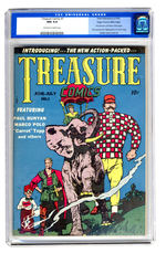 TREASURE COMICS #1 JUNE/JULY 1947 CGC 9.4 OFF-WHITE TO WHITE PAGES MILE HIGH COPY.