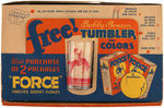 "BOBBY BENSON'S RANGERS" FORCE TUMBLERS FULL STORE DISPLAY.